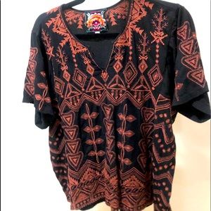 Johnny Was Embroidered top